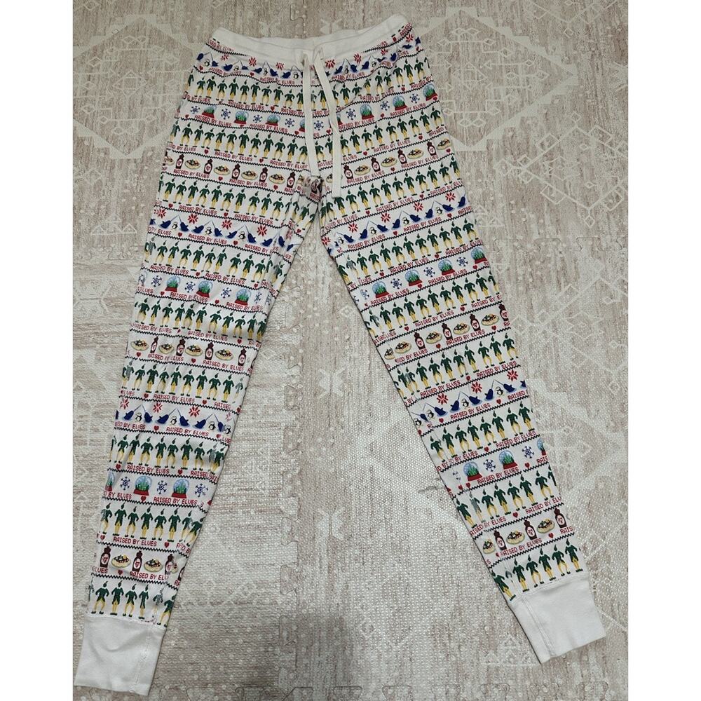 Hanna Andersson Elf Raised By Elves Pajama Pants Adult Sz Small jogger style